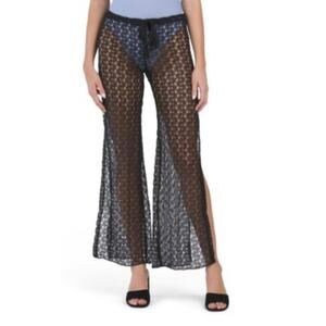 Becca split leg crochet swim cover up pant